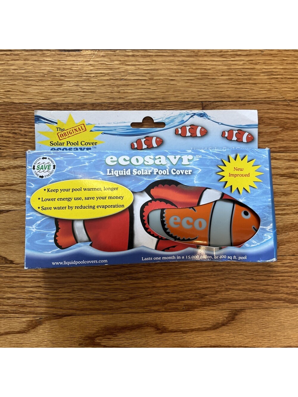 ECOSAVR Liquid Solar Pool Cover Solar Fish Shaped Dispenser - New